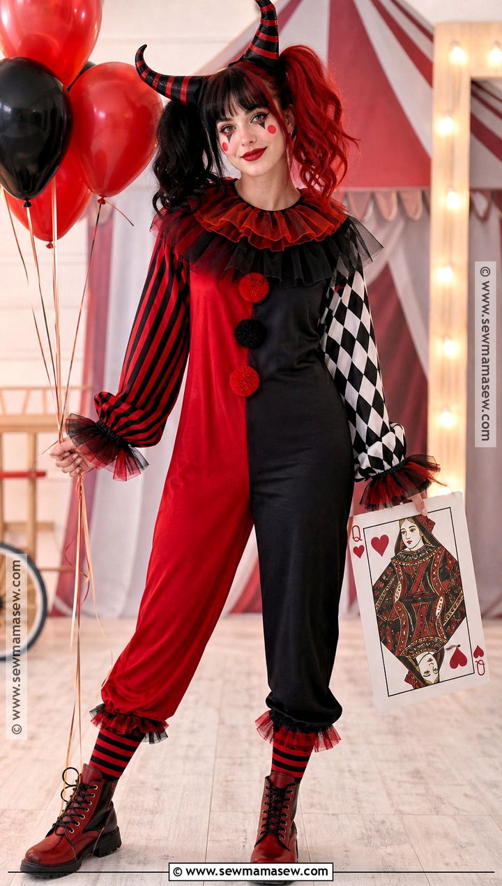 Clown Demon Halloween Costume - 35 demon halloween costume ideas