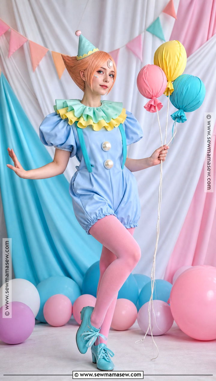 Clown Pearl Cosplay With Pastel Ruffles - 30 Pearl Cosplay Ideas