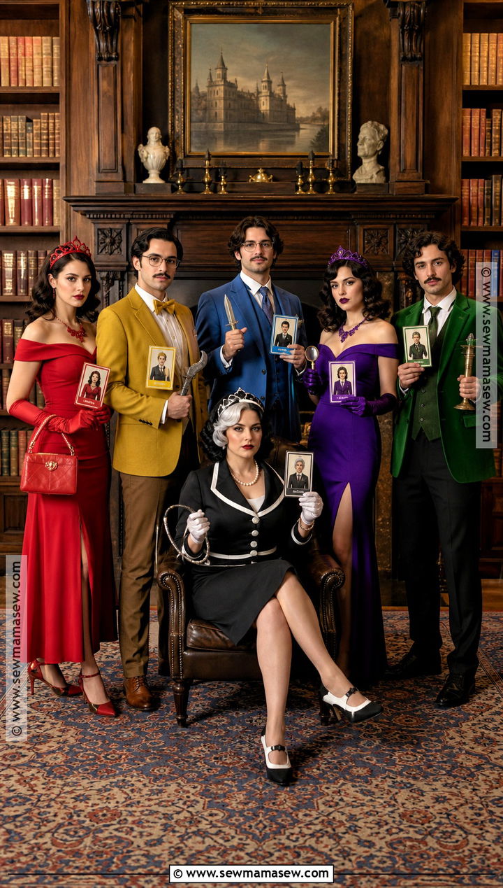 Clue Board Game Group Costume - 30 Group Dress Up Ideas