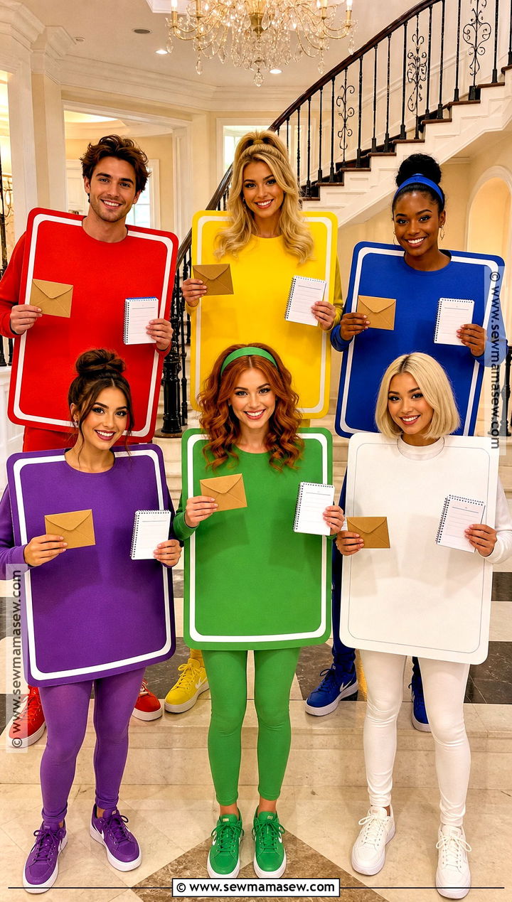 Clue Card Group Costume - 30 Clue Halloween Costume Ideas