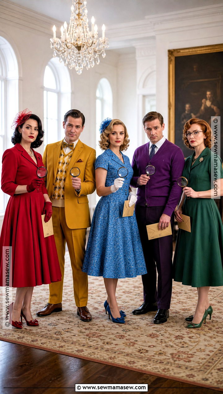 Clue Character Group Costume - 35 halloween costumes 5 people