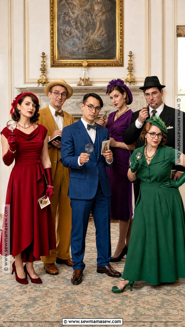 Clue Character Group Costume - 50 group costume ideas