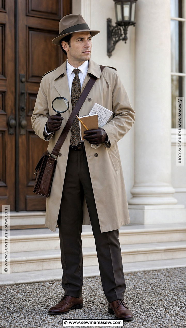 Clue Detective Costume With Trench Coat - 30 Clue Halloween Costume Ideas