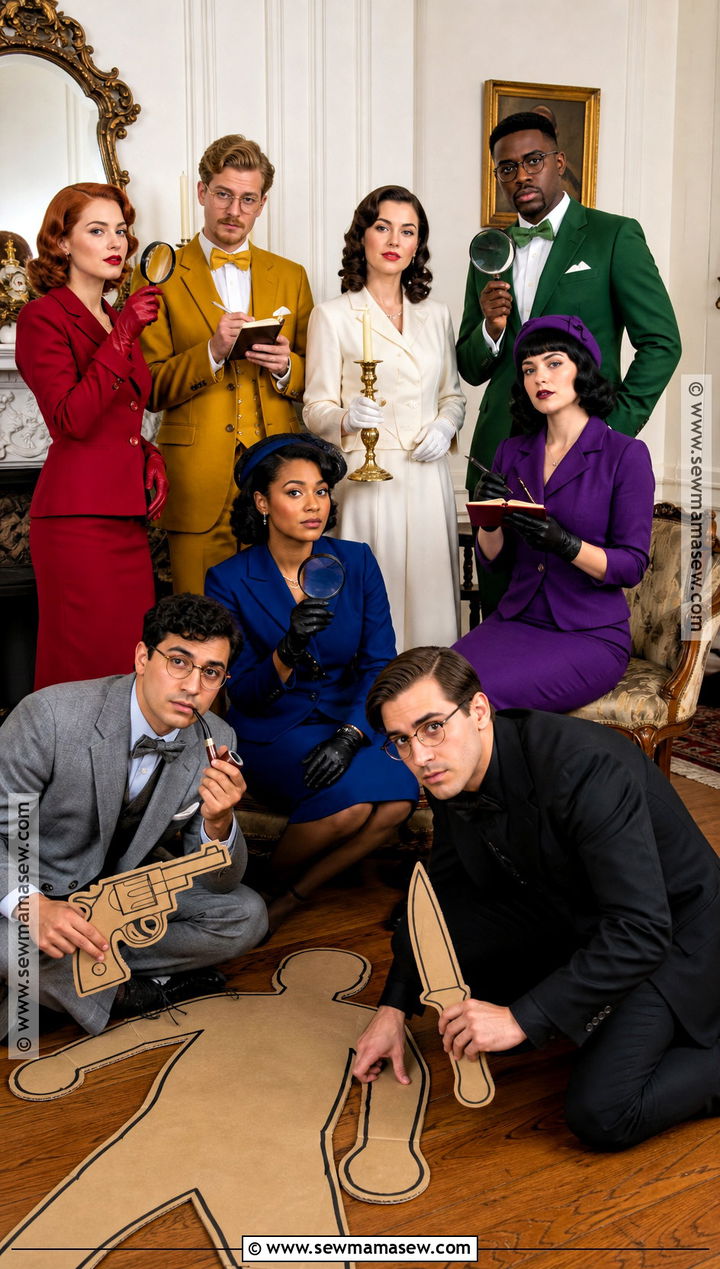 Clue Suspect Group Costume - 35 big group costume ideas