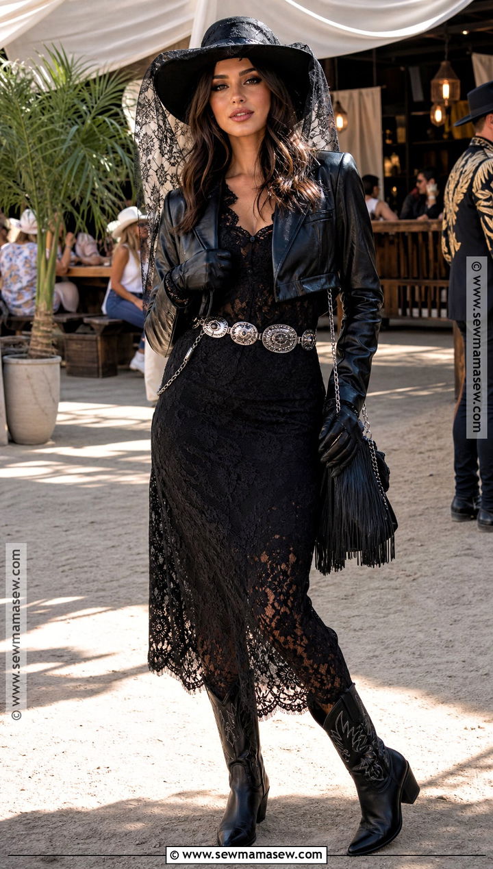 Coachella Black Western Costume - 40 lana del rey costume ideas