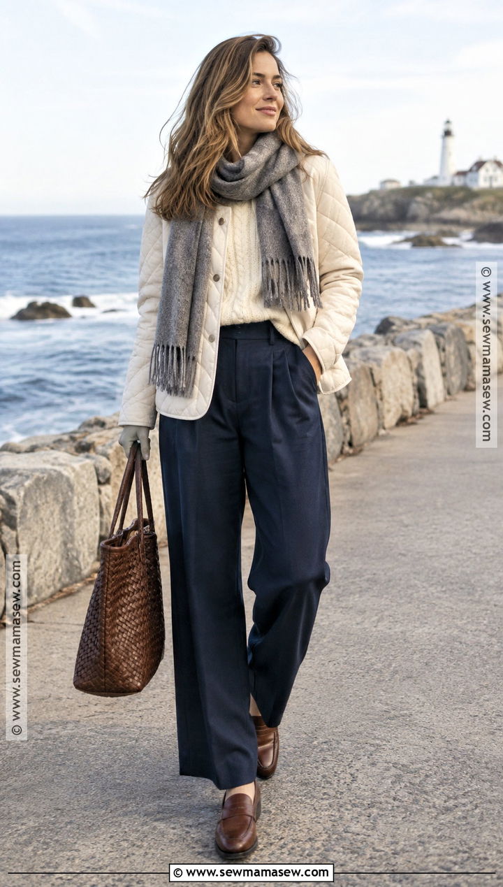 Coastal Fall Outfit - 20 fall style aesthetic ideas