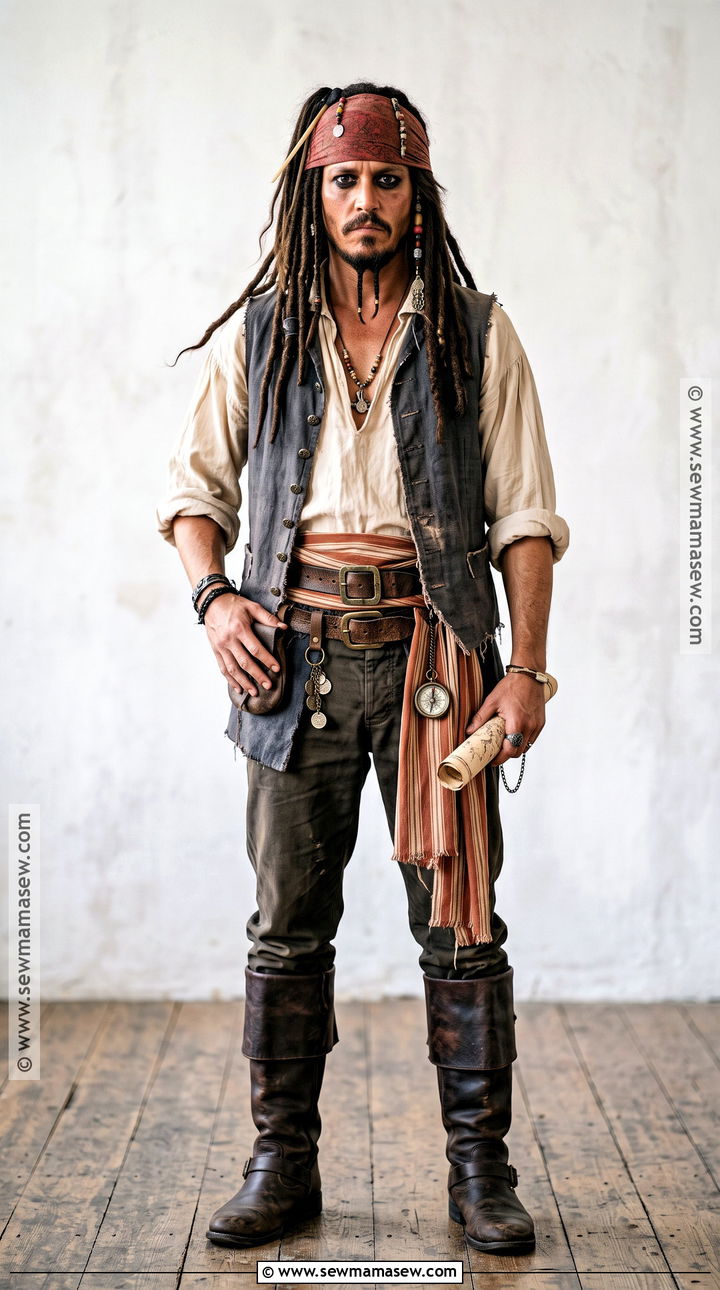 Coatless Jack Sparrow Costume - 30 Jack Sparrow Halloween Costume Ideas