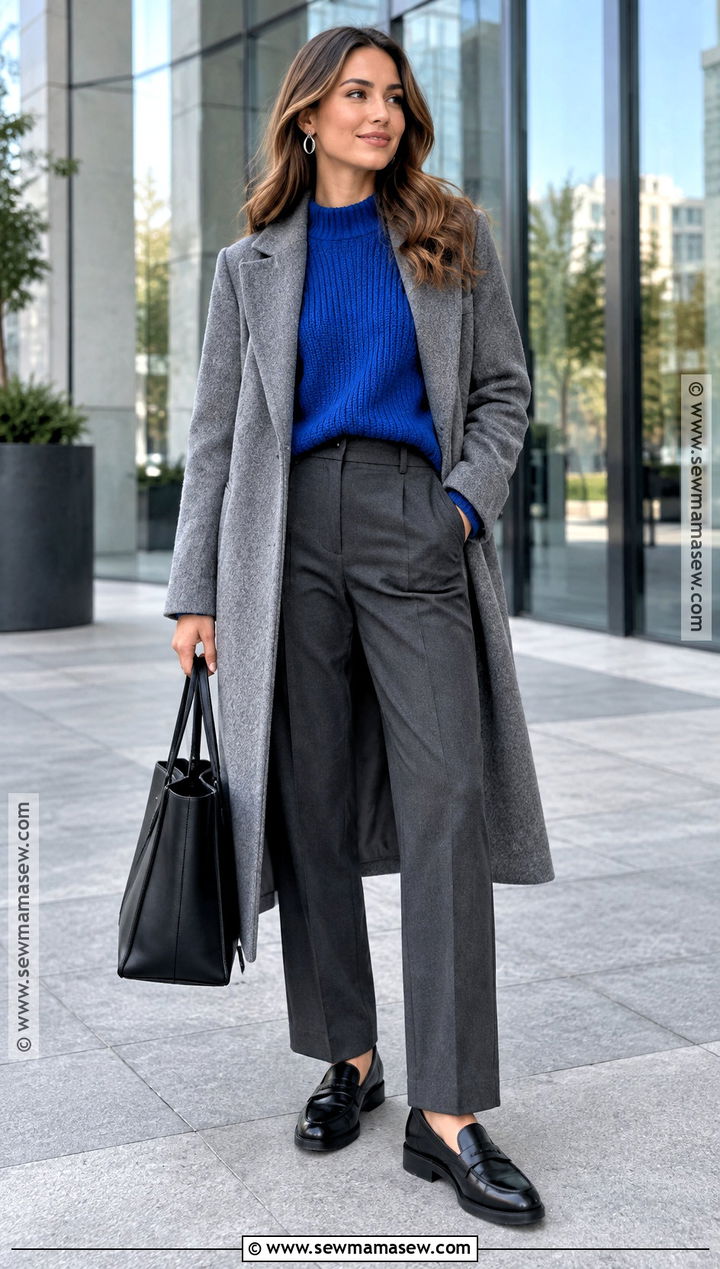 Cobalt Blue Fall Outfit - 15 Fall Fashion Color Ideas