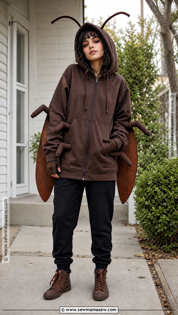 Cockroach Hoodie Costume - 30 Cockroach Costume Ideas