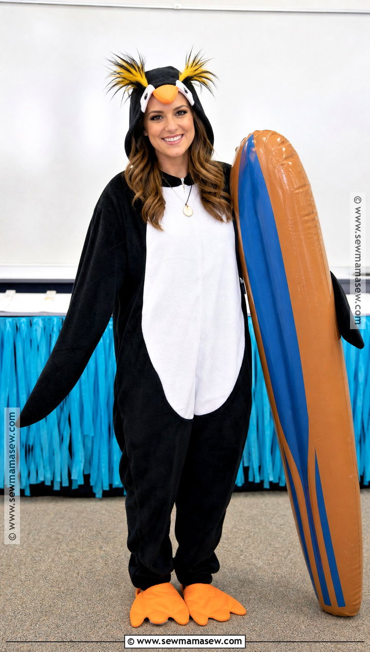 Cody Maverick Costume With Inflatable Surfboard - 30 Cody Maverick Costume Ideas