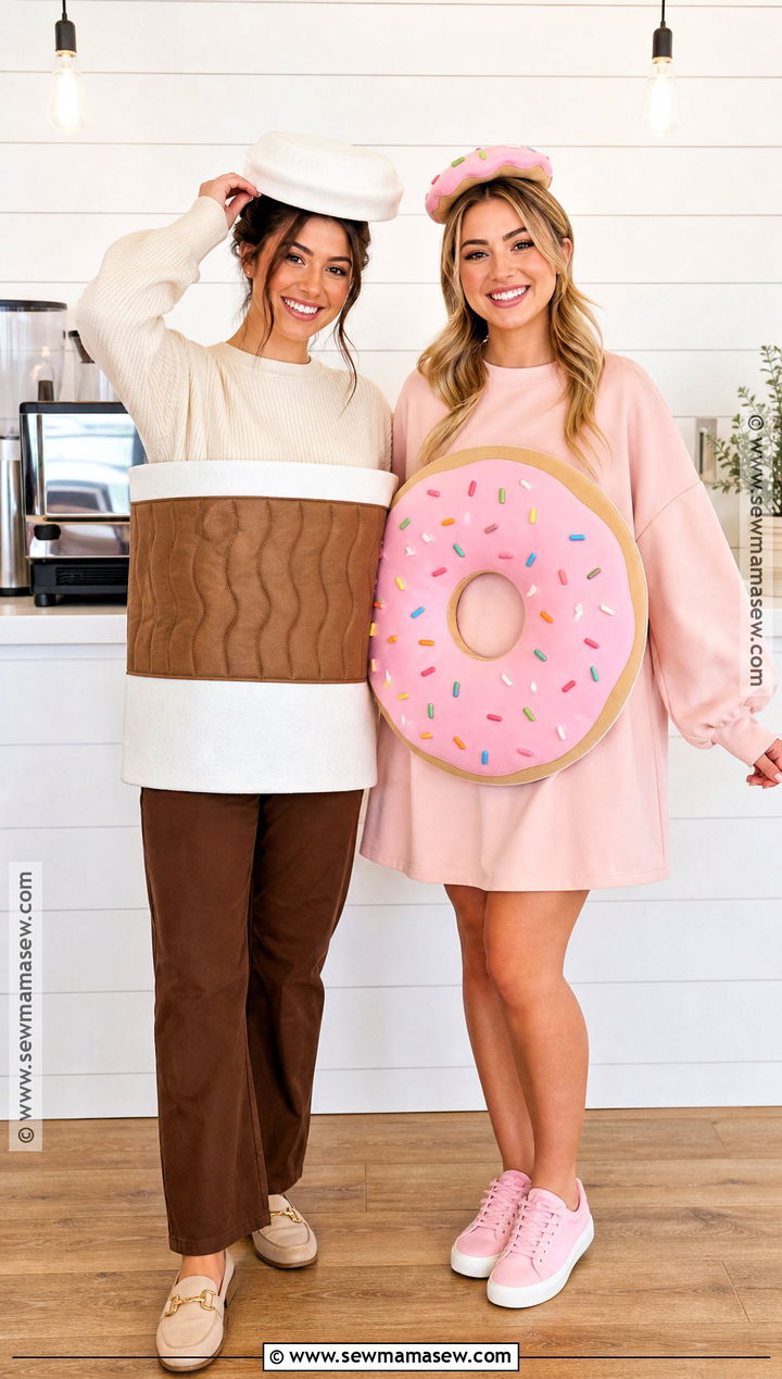 Coffee And Donut BFF Costume - 35 bff costumes