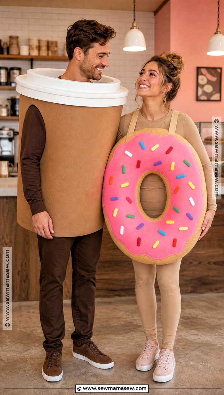 Coffee And Donut Couples Costume - 40 unique couples halloween costume ideas