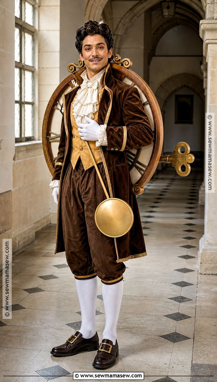 Cogsworth Clock Costume - 40 Beauty And The Beast Costume Ideas