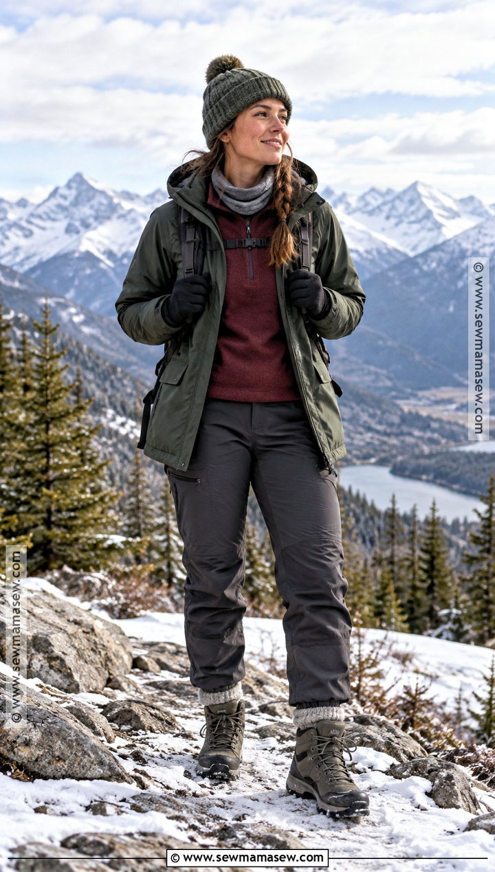 Cold Fall Mountain Outfit With Parka And Thermal Layers - 25 Fall Mountain Outfit Ideas