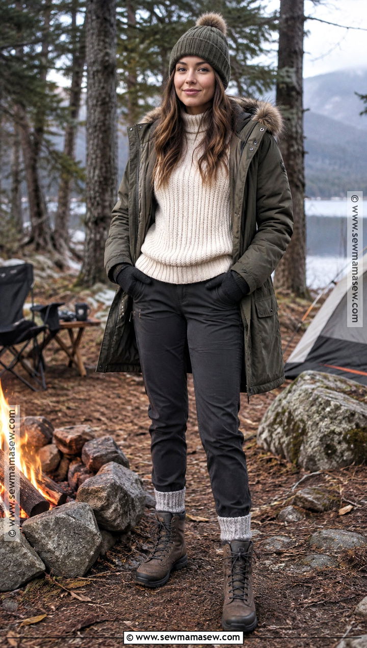 Cold Night Campfire Outfit - 20 Campfire Outfit Fall Ideas