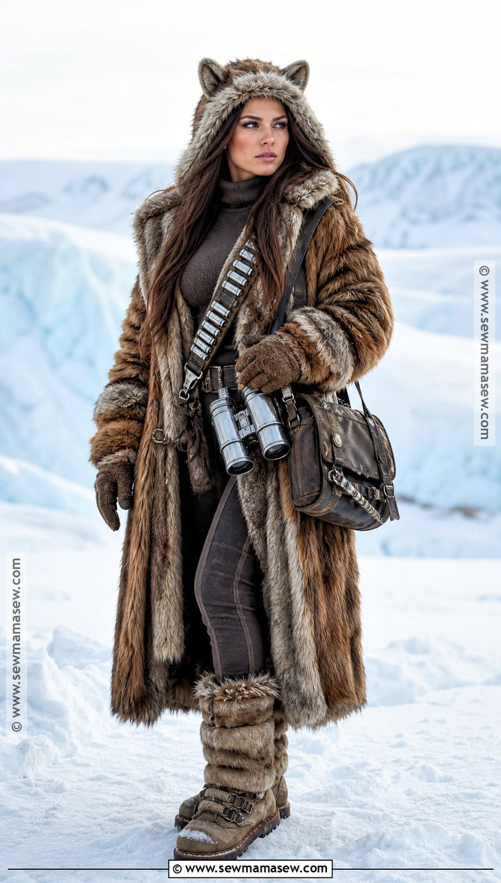 Cold Weather Chewbacca Costume With Fur Coat - 30 chewbacca costume ideas for women