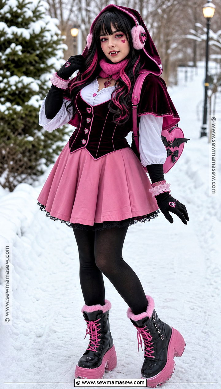 Cold Weather Draculaura Costume - 35 draculaura halloween costume ideas