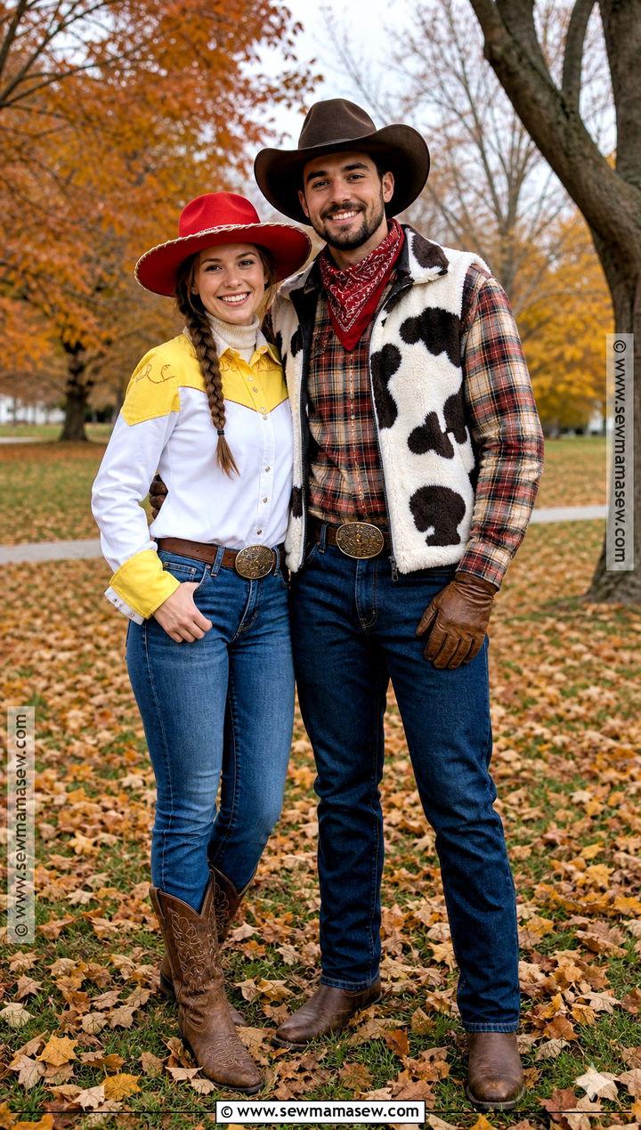 Cold Weather Jessie And Woody Costume - 30 Jessie And Woody Costumes for Couples