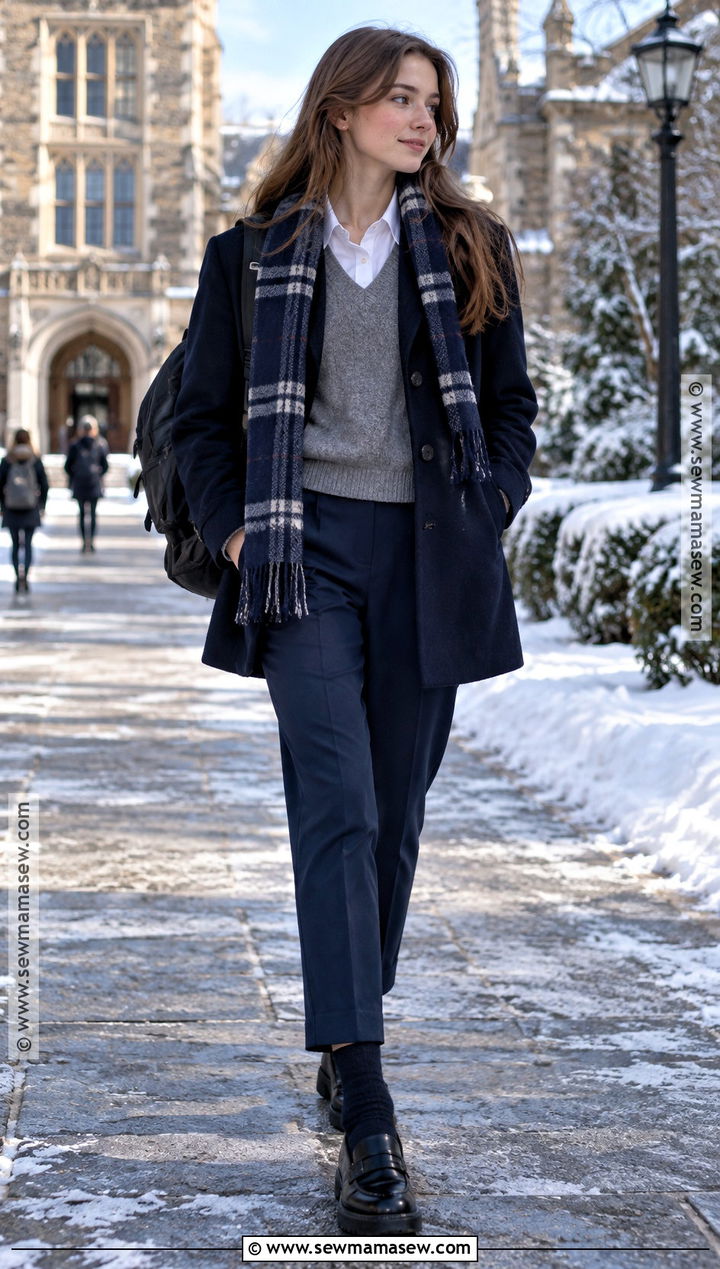 Cold Weather Layered School Uniform - 20 back to school outfits uniform senior