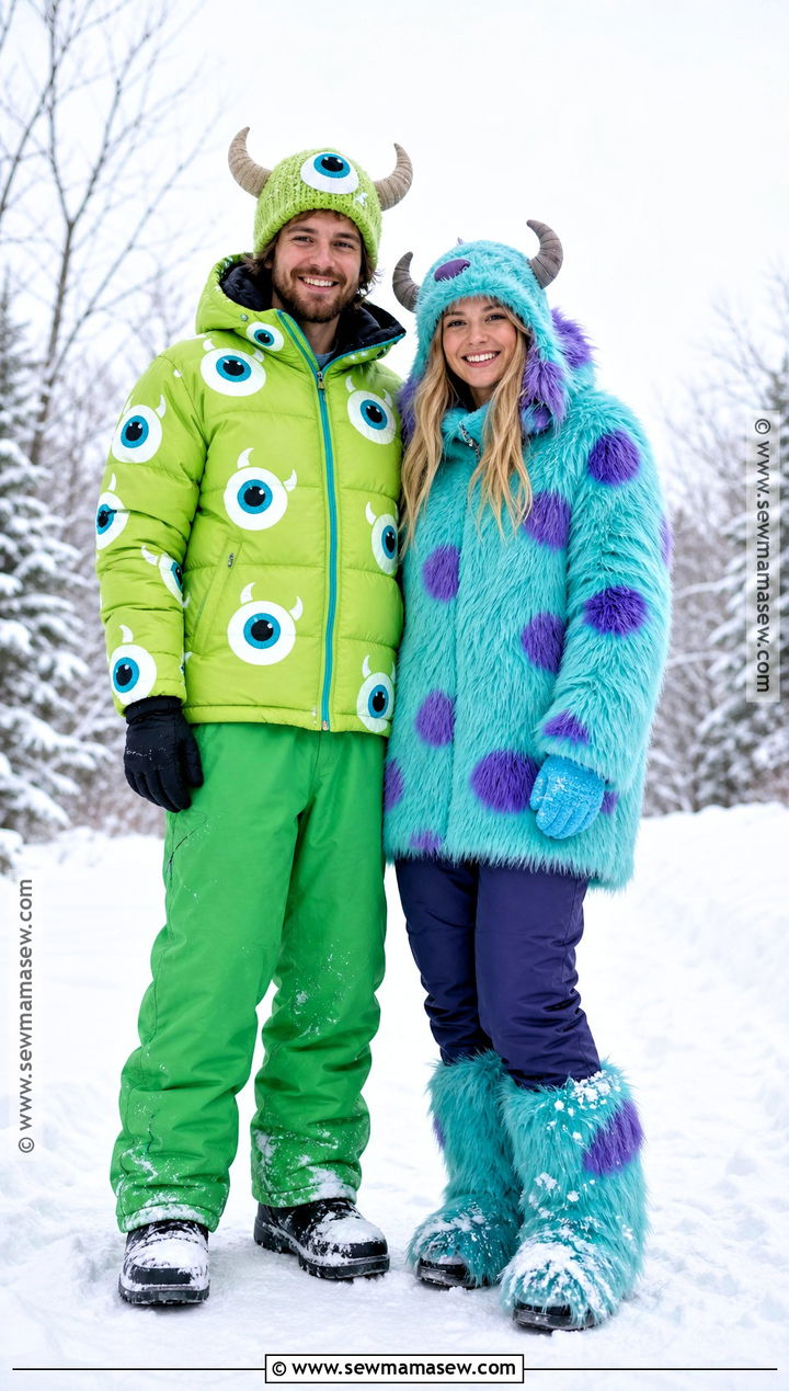 Cold Weather Mike And Sully Costume - 35 mike and sully costume ideas