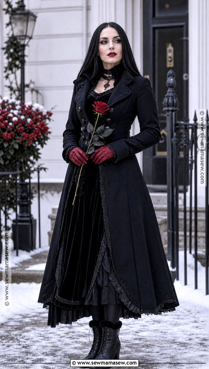 Cold Weather Morticia Addams Costume - 45 morticia addams costume ideas