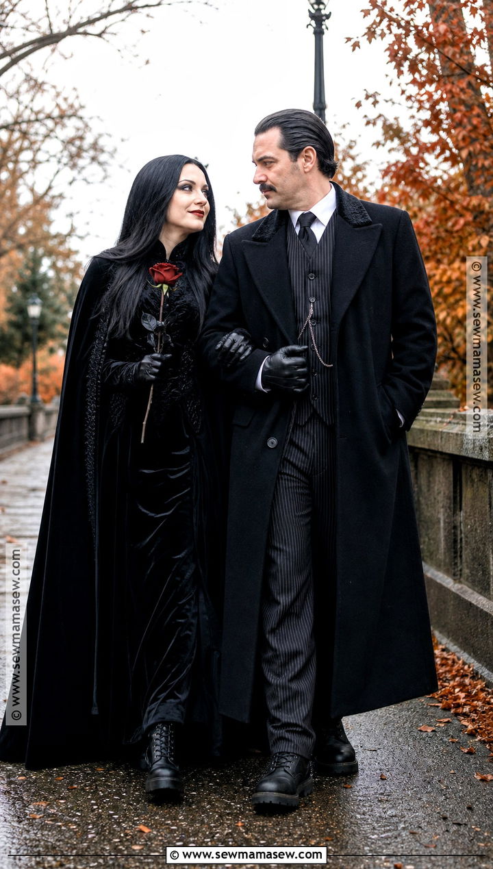 Cold Weather Morticia And Gomez Costume - 40 morticia and gomez addams costume ideas