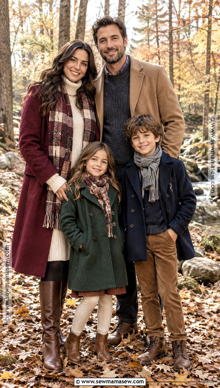 Cold Weather October Family Photo Outfits - 25 october family photos outfits