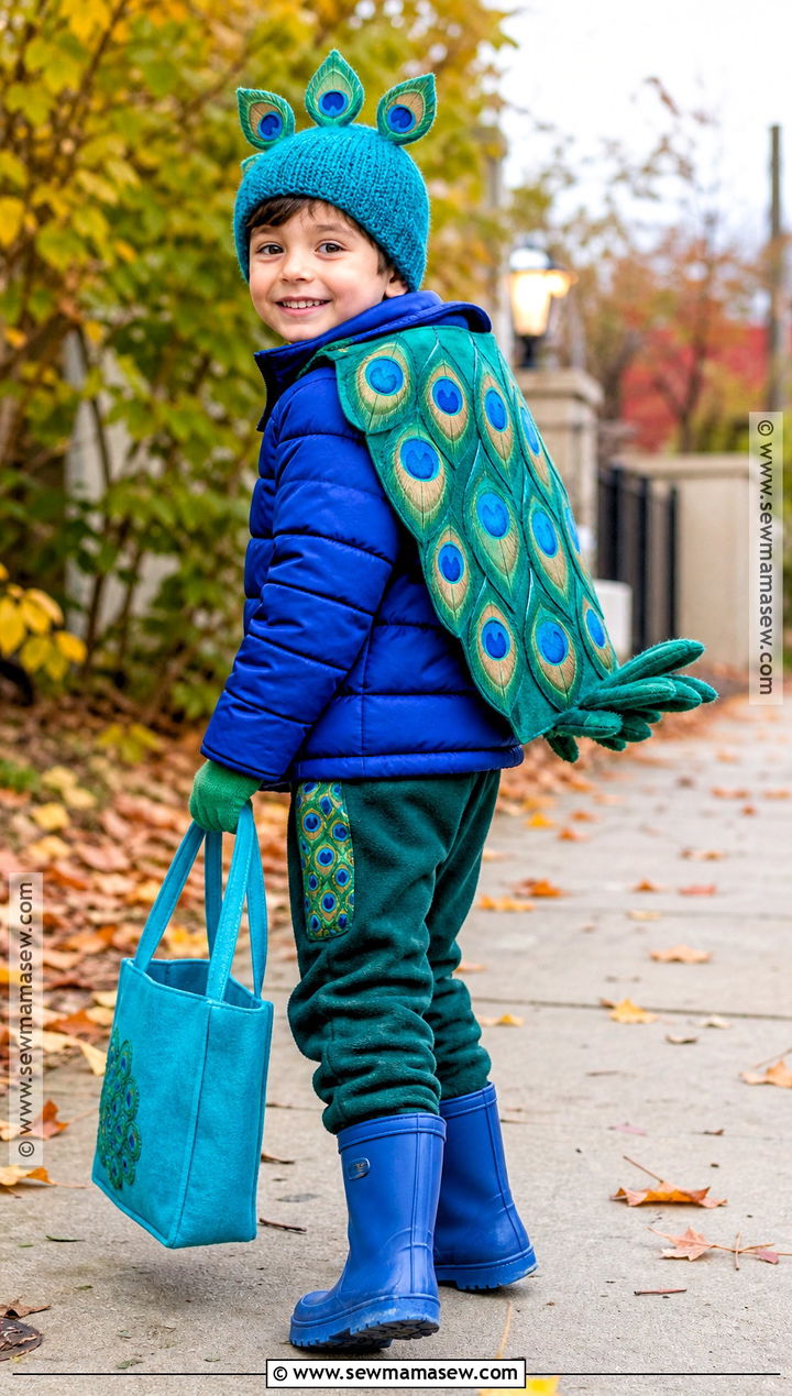 Cold Weather Peacock Costume - 30 peacock costume ideas for kids