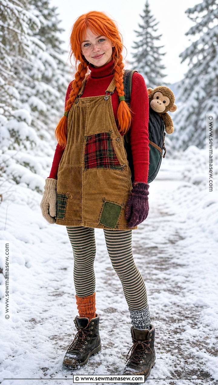 Cold Weather Pippi Longstocking Costume - 35 pippi longstocking costume ideas