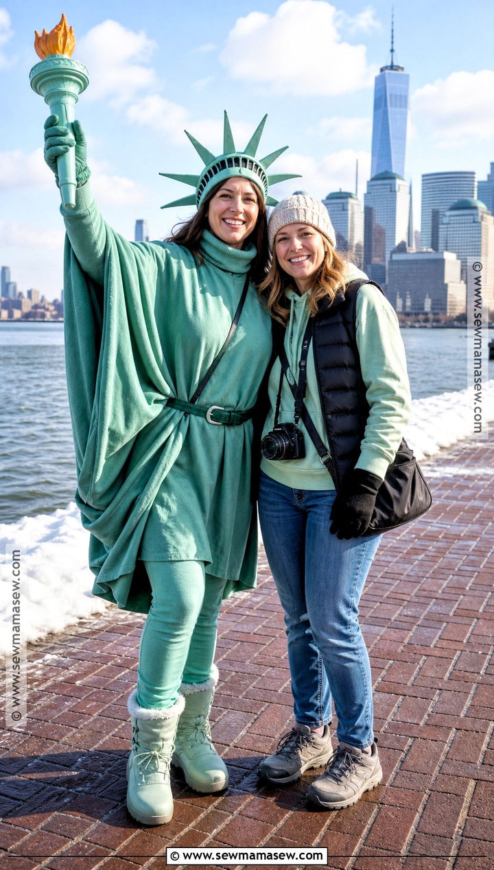 Cold Weather Statue Of Liberty And Tourist Costume - 30 statue of liberty and tourist costume ideas