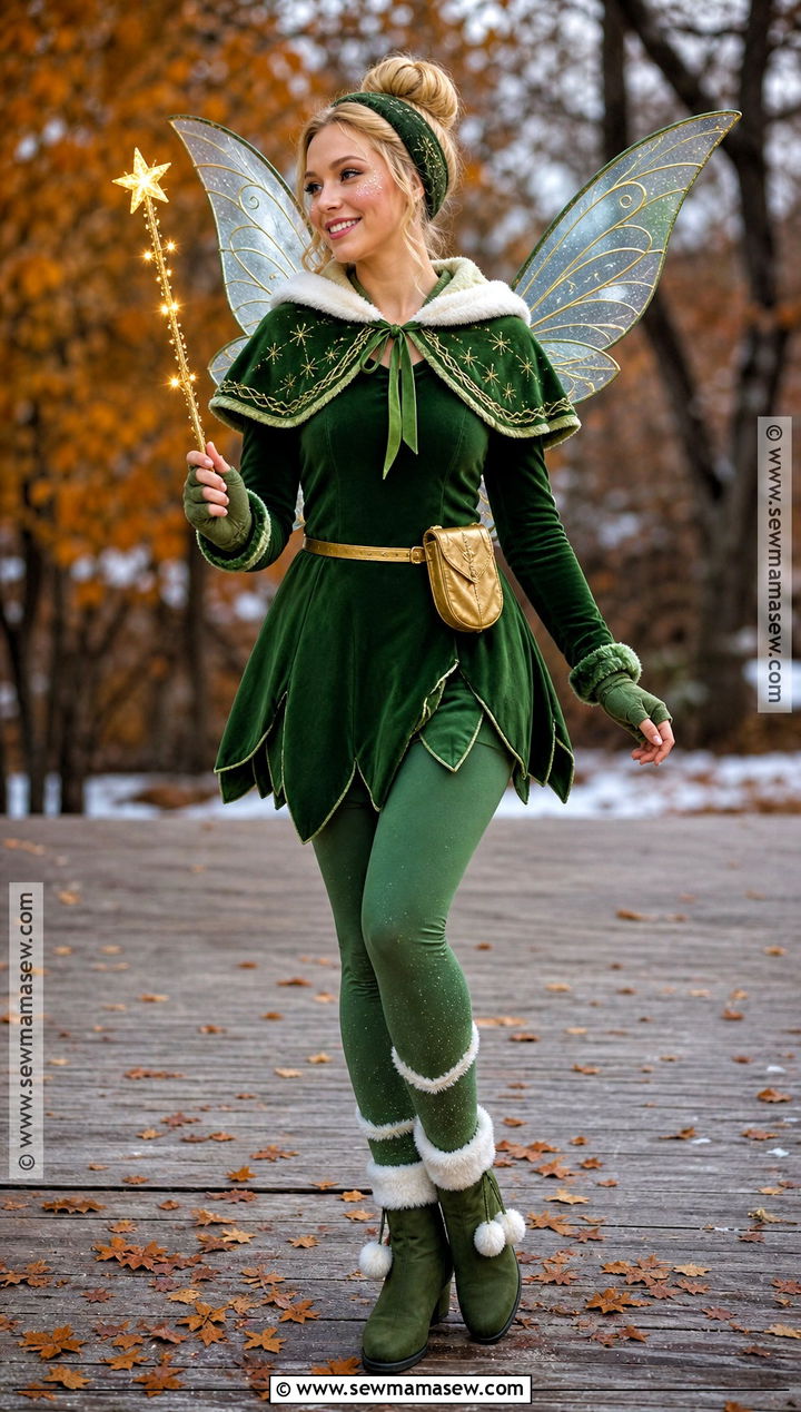 Cold Weather Tinker Bell Costume With Leggings - 40 tinker bell costume ideas