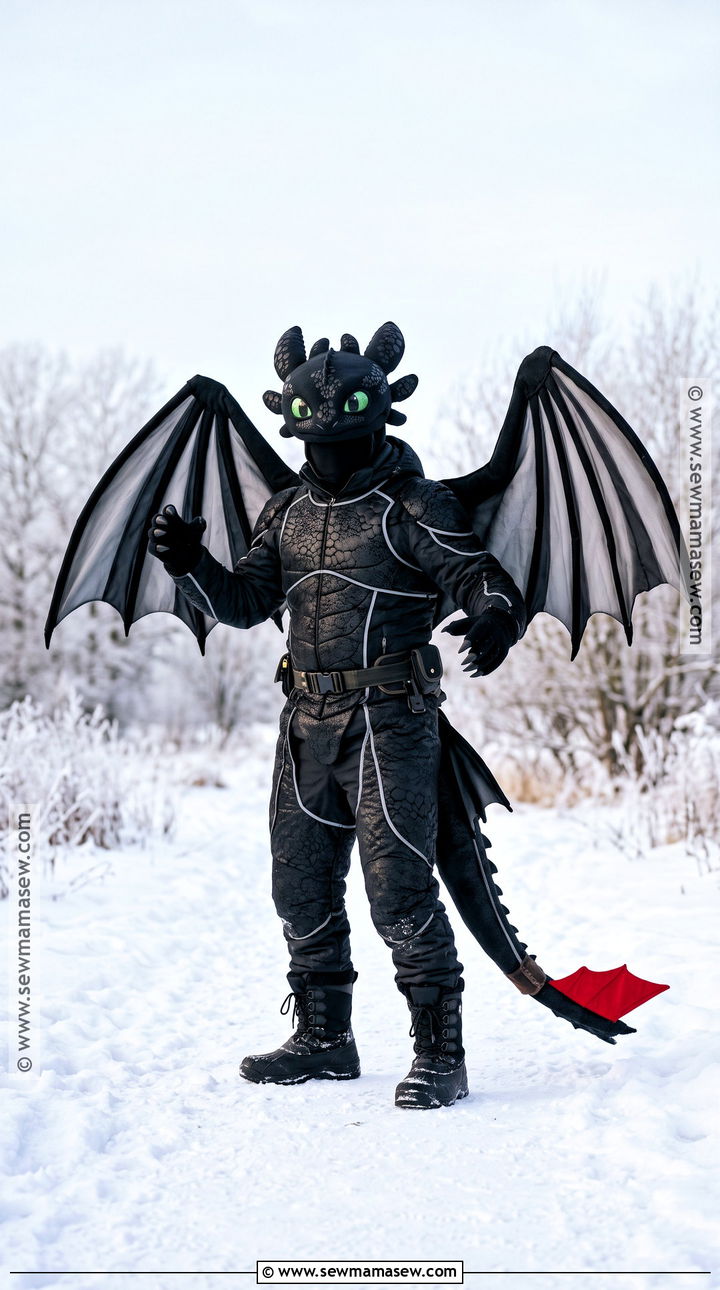 Cold Weather Toothless Costume - 30 toothless costume ideas