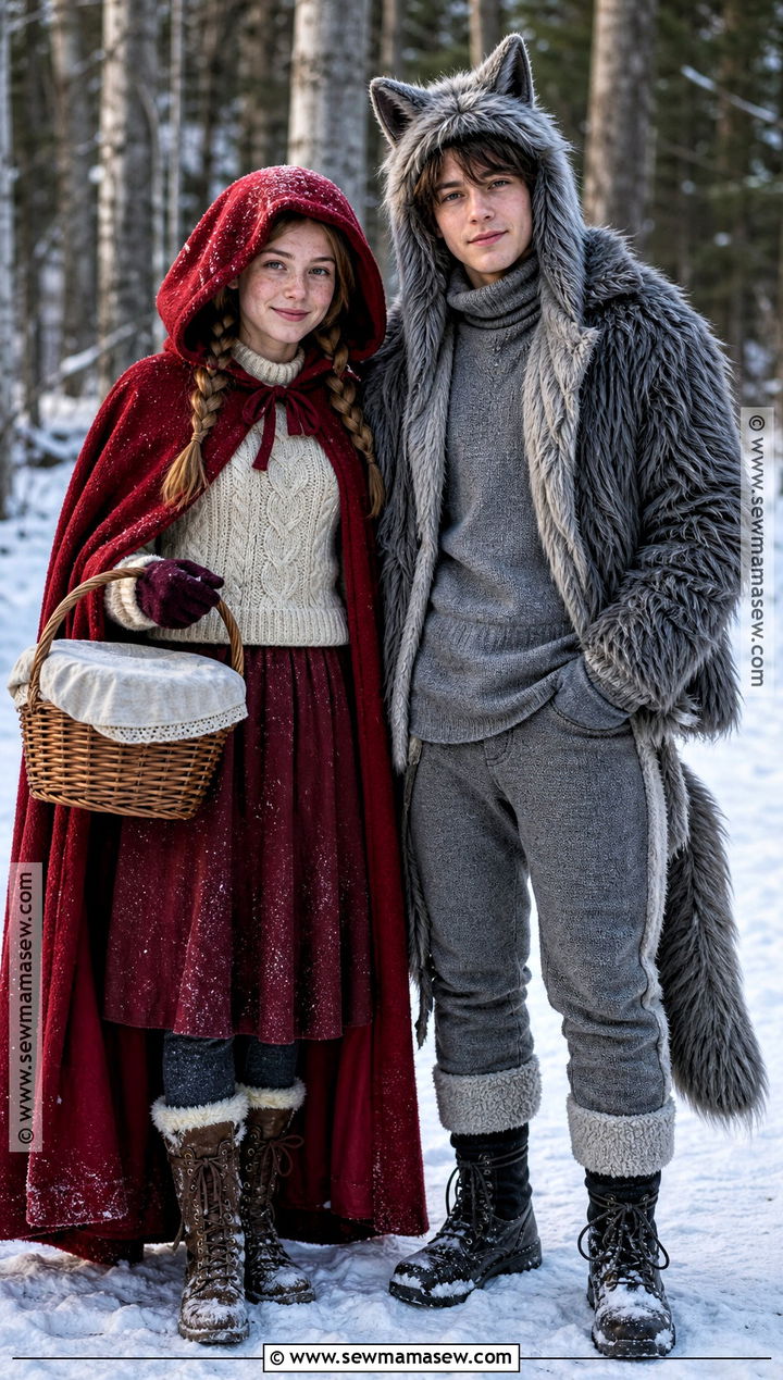 Cold Weather Wolf And Little Red Riding Hood Costume - 30 Wolf And Little Red Riding Hood Costume Ideas