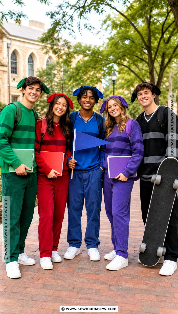 College Crew Max Goof Group Costume - 40 max goofy costume ideas