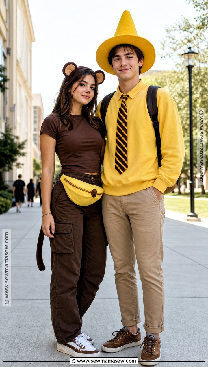 College Curious George Couple Costume - 35 curious george couple costume ideas