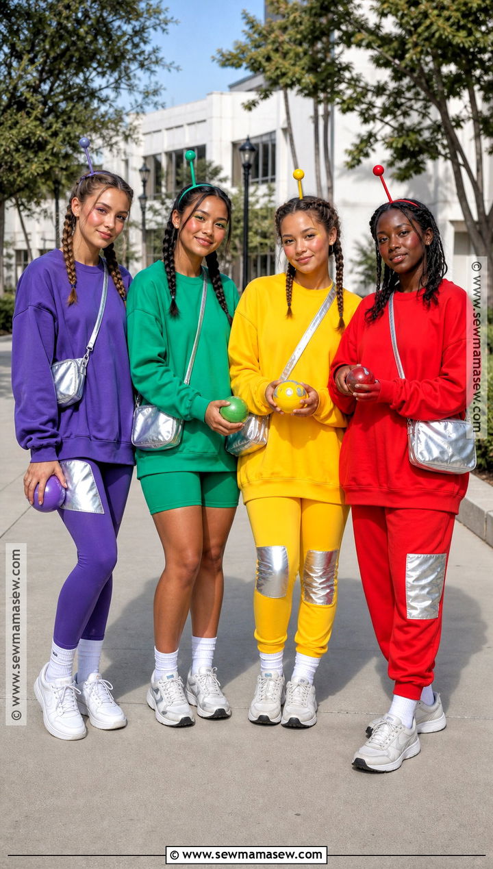 College Friends Teletubbies Group Costume - 40 teletubbies costume ideas