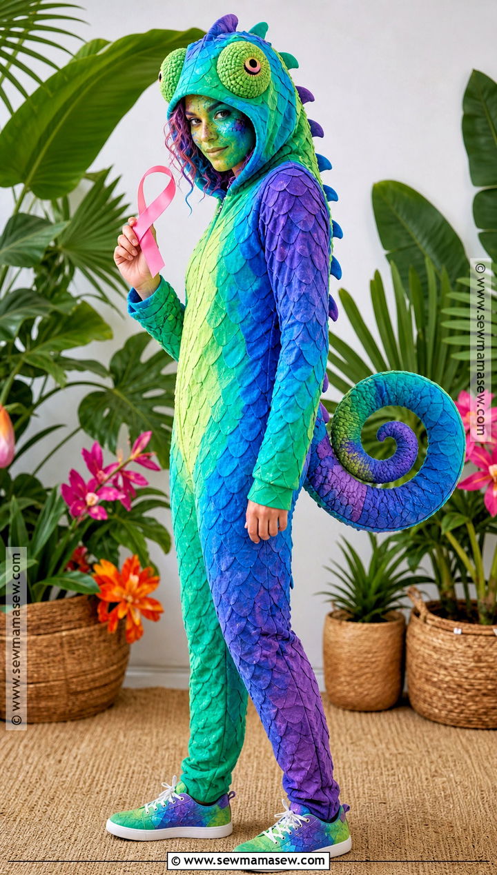 Color Changing Chameleon Costume - 40 animal costume ideas