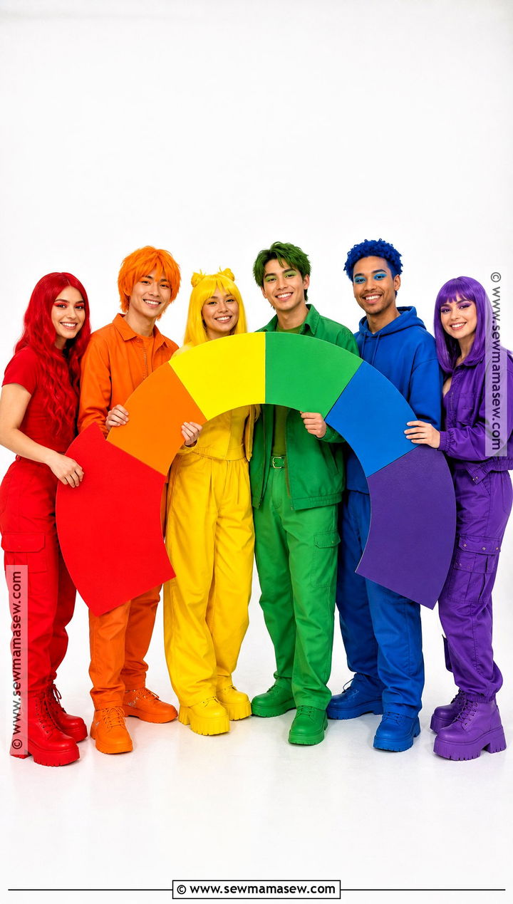 Color Wheel Group Costume - 40 unique halloween costume ideas
