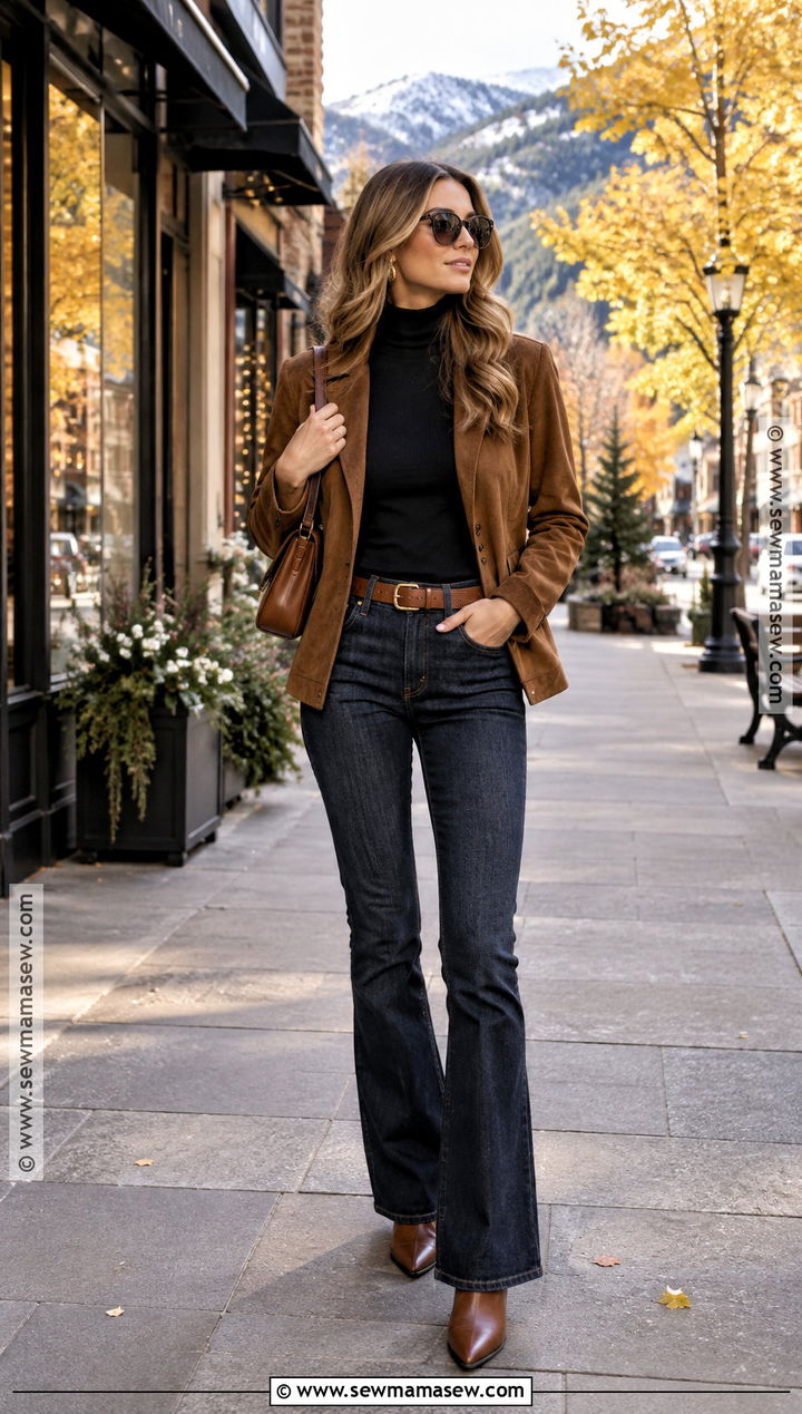 Colorado Fall Aspen Outfit With A Suede Jacket - 15 colorado trip outfits fall