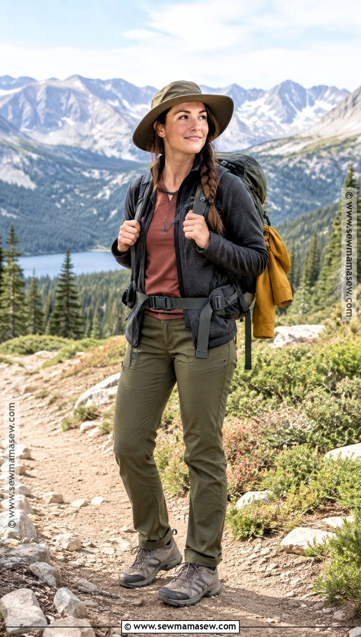 Colorado September Hiking Outfit With Fleece And Trail Pants - 15 colorado september outfits