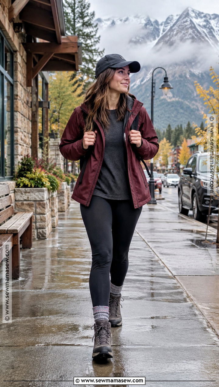 Colorado September Rain Jacket Leggings And Waterproof Boots Outfit - 15 colorado september outfits