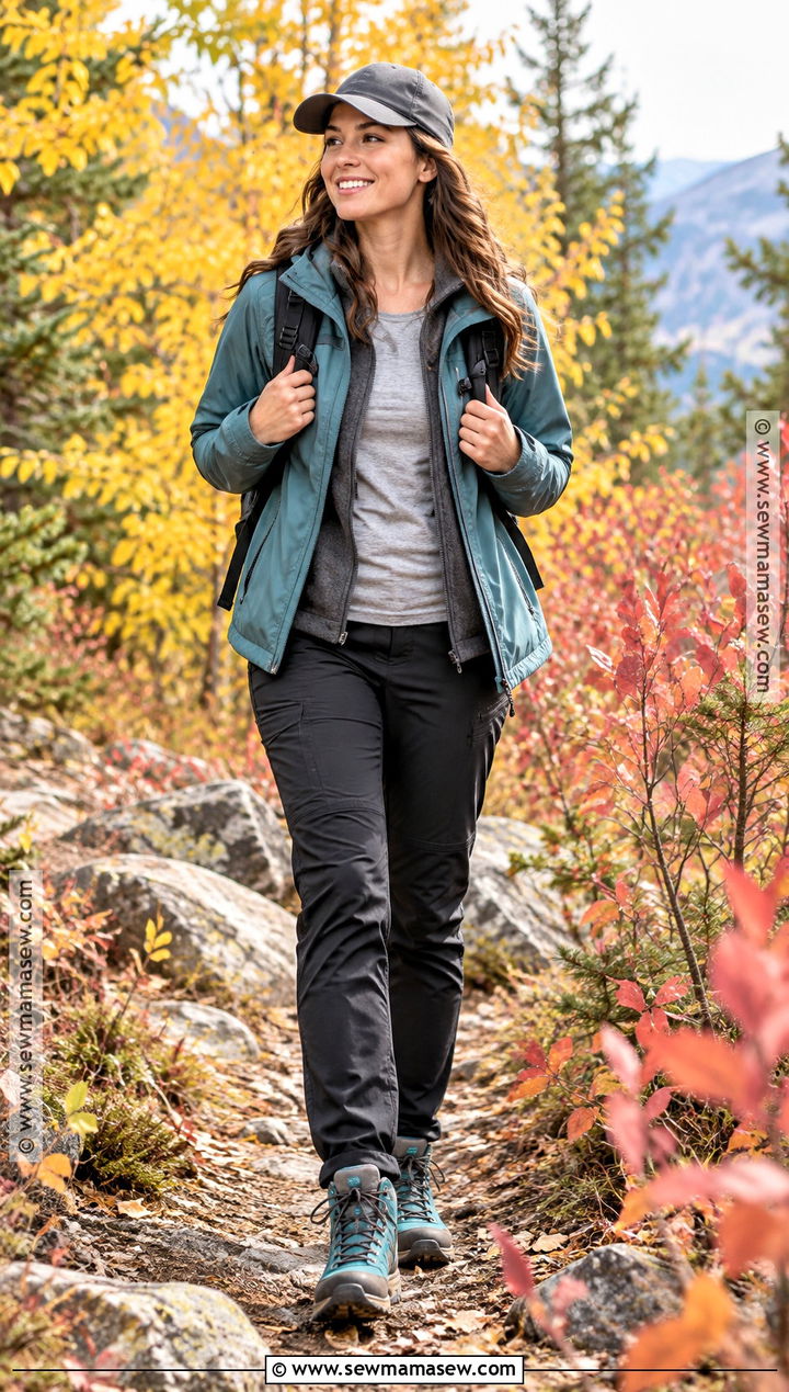 Colorful Autumn Hiking Boots With Neutral Trail Clothes - 15 Autumn Hiking Boots