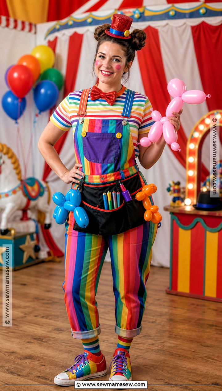Colorful Balloon Artist Circus Costume - 30 circus costumes