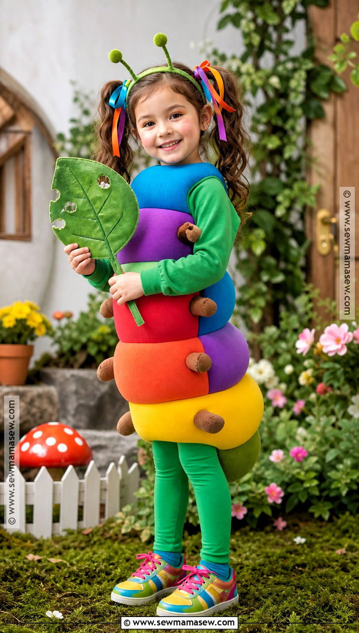 Colorful Caterpillar Costume - 35 bug costume ideas