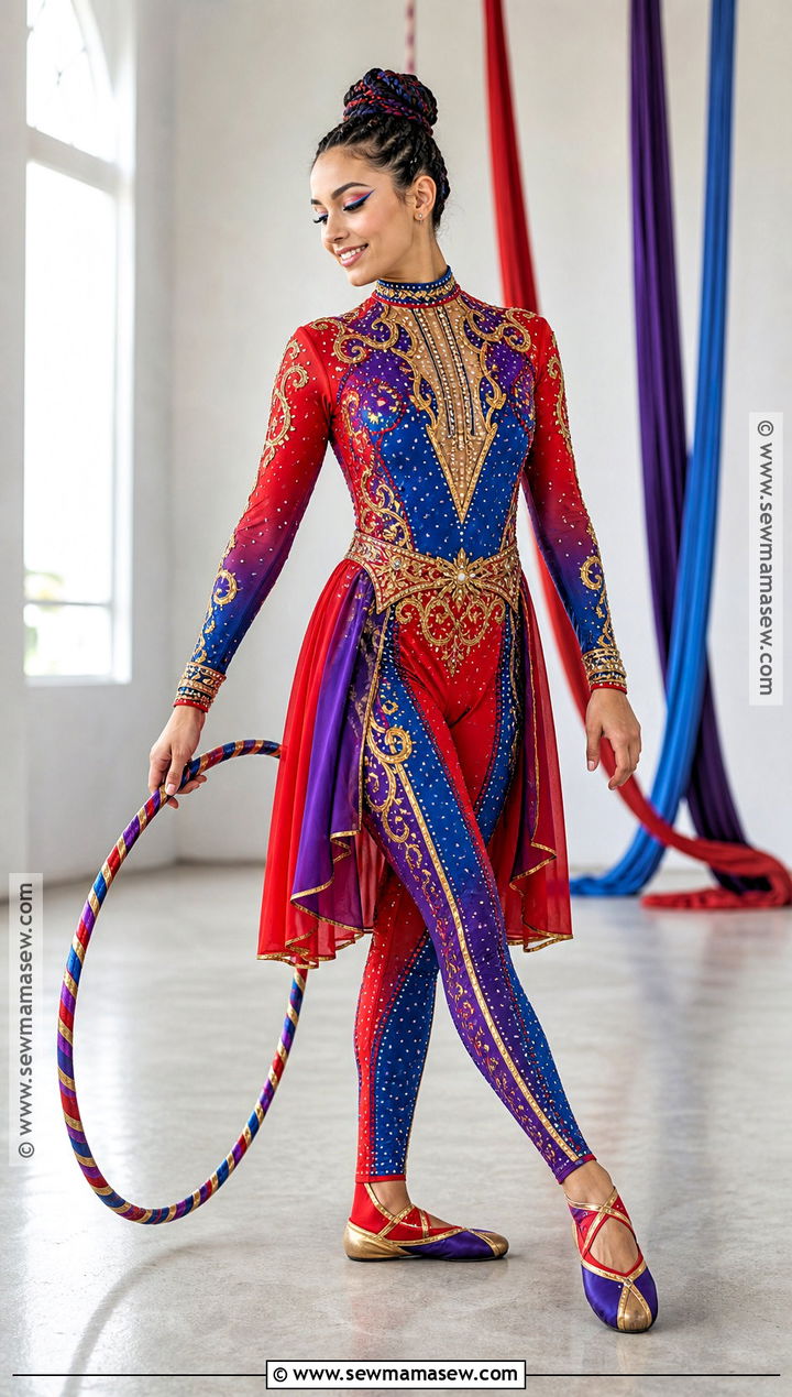 Colorful Circus Contortionist Costume - 30 Circus Costume Ideas for Women