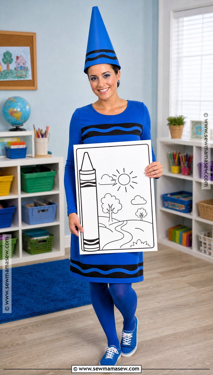 Colorful Crayon Costume - 35 homemade costume ideas for women