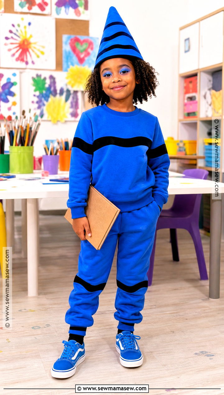 Colorful Crayon Costume With Pointed Hat - 45 kids halloween costumes