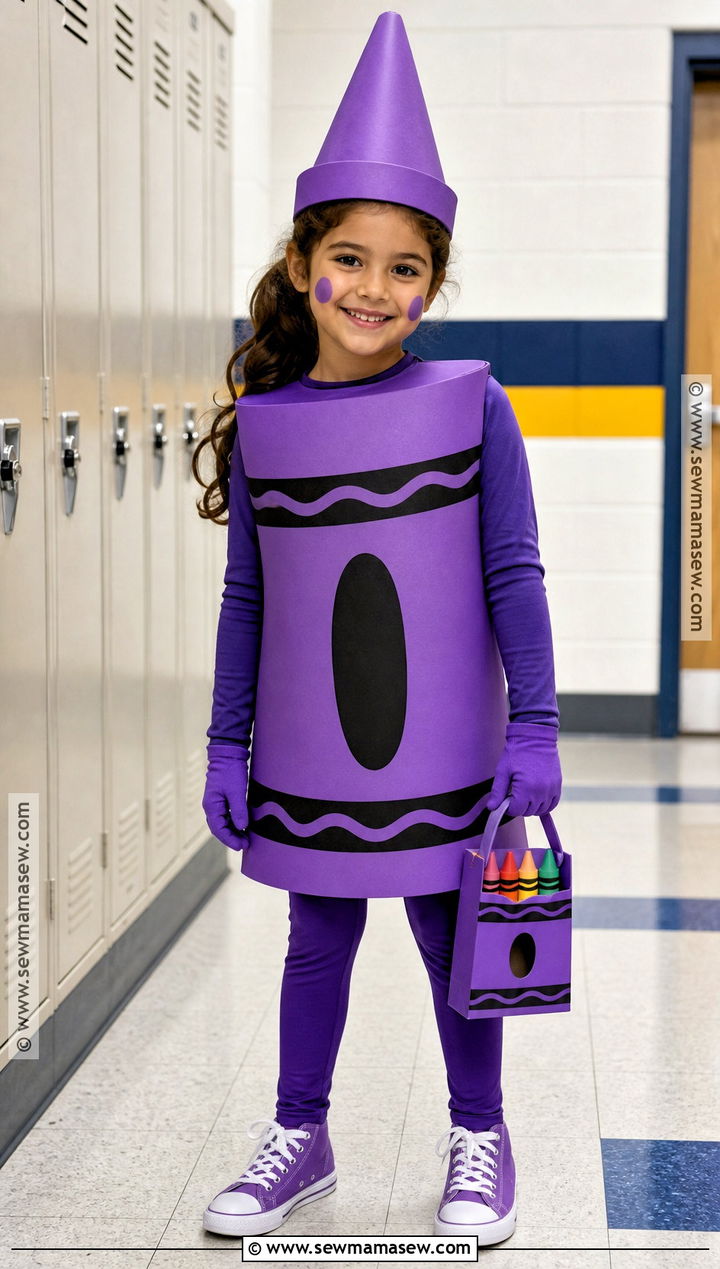 Colorful Crayon Costume - 30 easy halloween costumes for kids