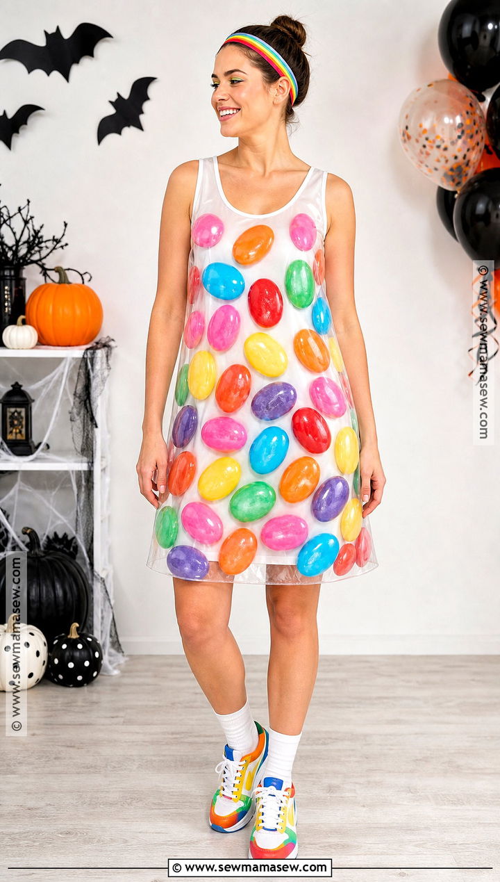 Colorful Jelly Bean Costume - 30 Candy Costume Ideas for Women