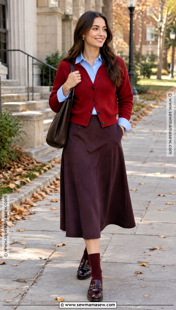 Colorful Layered Fall Outfit - 15 fall fashion 2026 trends